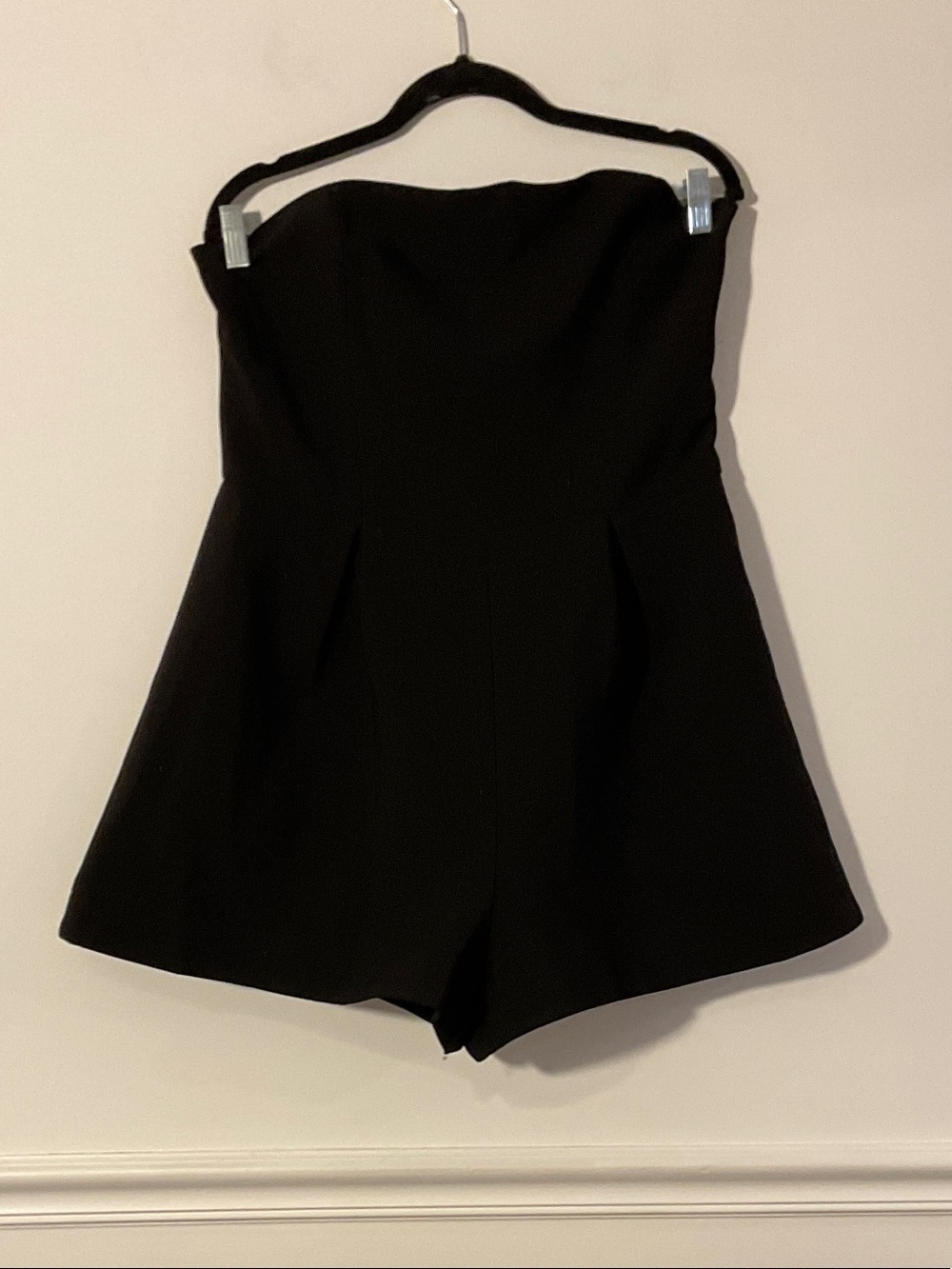 Bardot Black Strapless Romper